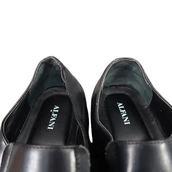 Alfani Shoes Mens 12 Loafer Slip On Dress Formal Classic Ascher Square Toe Black main image 6